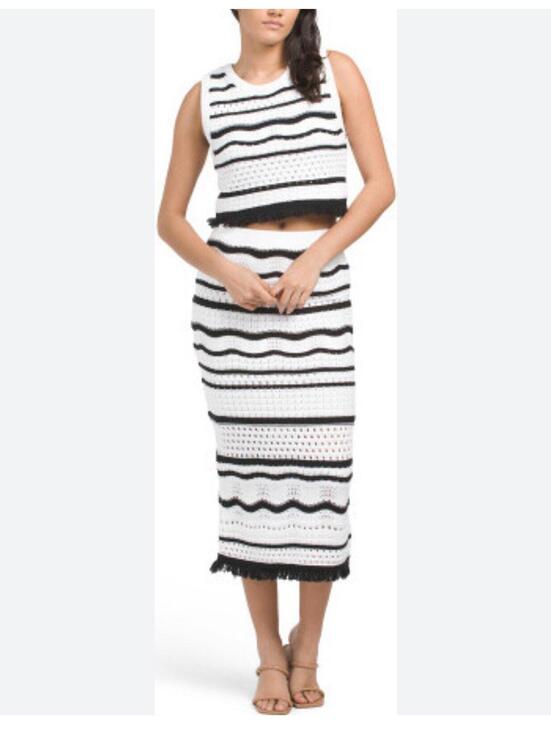 House of Harlow 1960 Dresses & Skirts - NWT House of Harlow 1960 Knit 2 Piece Black/Cream Outfit Sz Sm